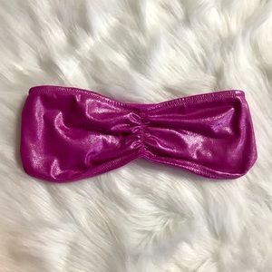 ｖｉｃｔｏｒｉａ'ｓ  ｓｅｃｒｅｔ  ｐｉｎｋ  ｍｅｔａｌｌｉｃ  ｂａｎｄｅａｕ  ｔｏｐ